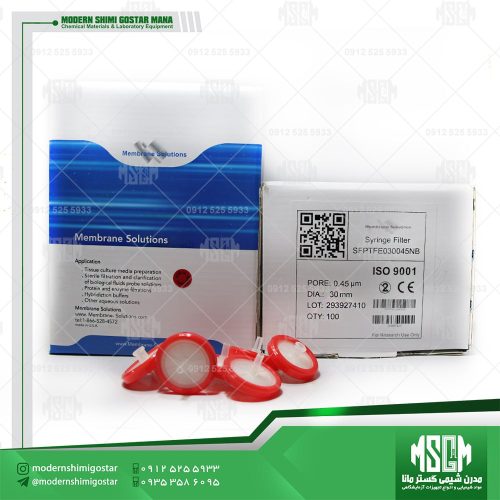 فیلتر سرسرنگی PTFE آبگریز 0.45 میکرون MS