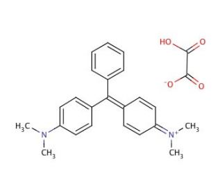 Molecular structure of Malachite Green oxalate salt, CAS Number: 2437-29-8
