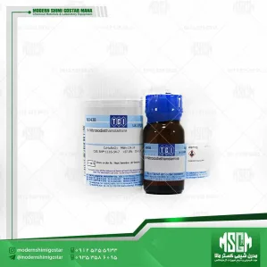 N-نیتروزو دی اتانول آمین N-Nitrosodiethanolamine N0438 با خلوص>97.0%(GC) و CAS 1116-54-7 فرمول: C4H10N2O3 و جرم: 134.14 برند TCI پکیج: 5 گرمی