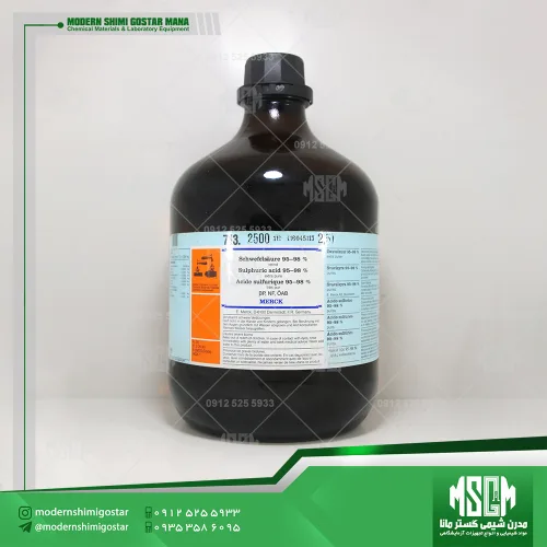 سولفوریک اسید 98-95% (Merck 100713) Sulfuric acid 95-98% CAS 7664-93-9