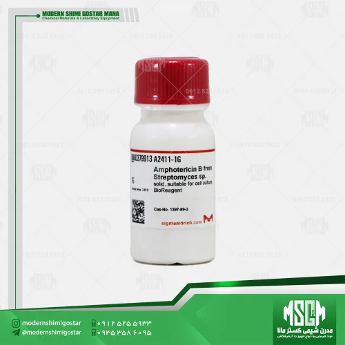 امفوتریپسین بی (کد A2411) Amphotericin B from Streptomyces sp.- cas 1397-89-3-برند sigmaaldrich