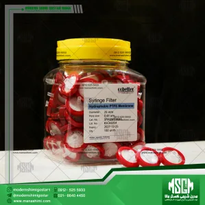 فیلتر سرسرنگی 0.45 میکرون هیدروفوبیک PTFE _ قطر 25 میلیمتر | cobetter ژاپن