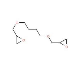 structure Molecular structure of 1,4-Butanediyl diglycidyl ether, CAS Number: 2425-79-8