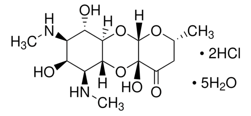 Spectinomycin dihydrochloride pentahydrate Spectinomycin dihydrochloride pentahydrate-chemical structure